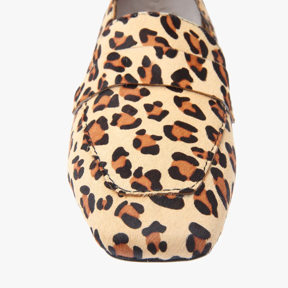 Alessandra Leopard Calf Loafer