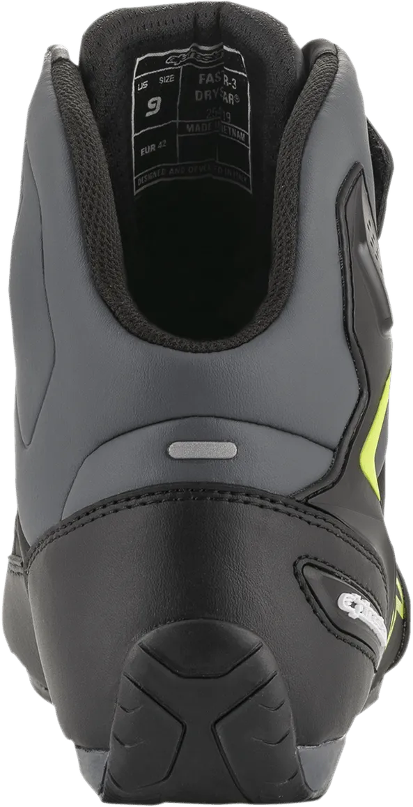 ALPINESTARS Faster-3 Drystar? Shoes - Black/Gray/Yellow - US 7.5 2540719175-7.5