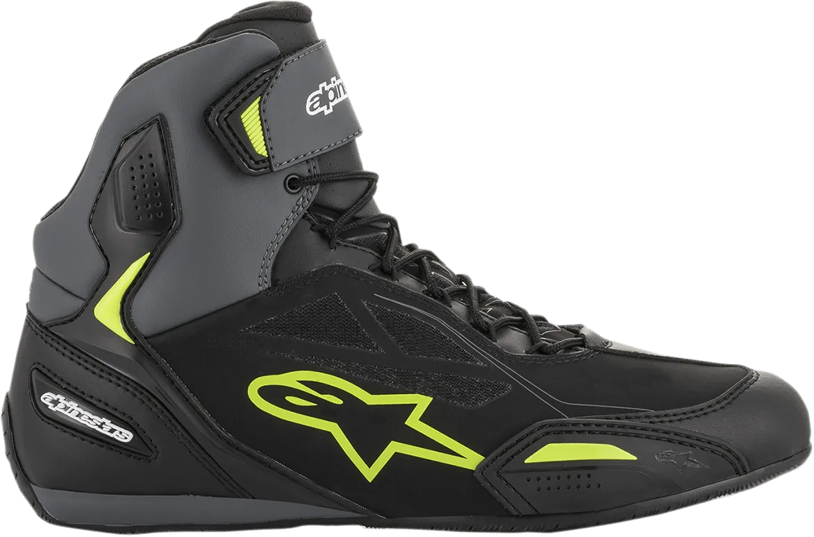 ALPINESTARS Faster-3 Drystar? Shoes - Black/Gray/Yellow - US 7.5 2540719175-7.5