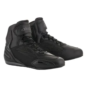 Alpinestars Faster-3 Motorcycle Shoes Boots - Black Cool Grey
