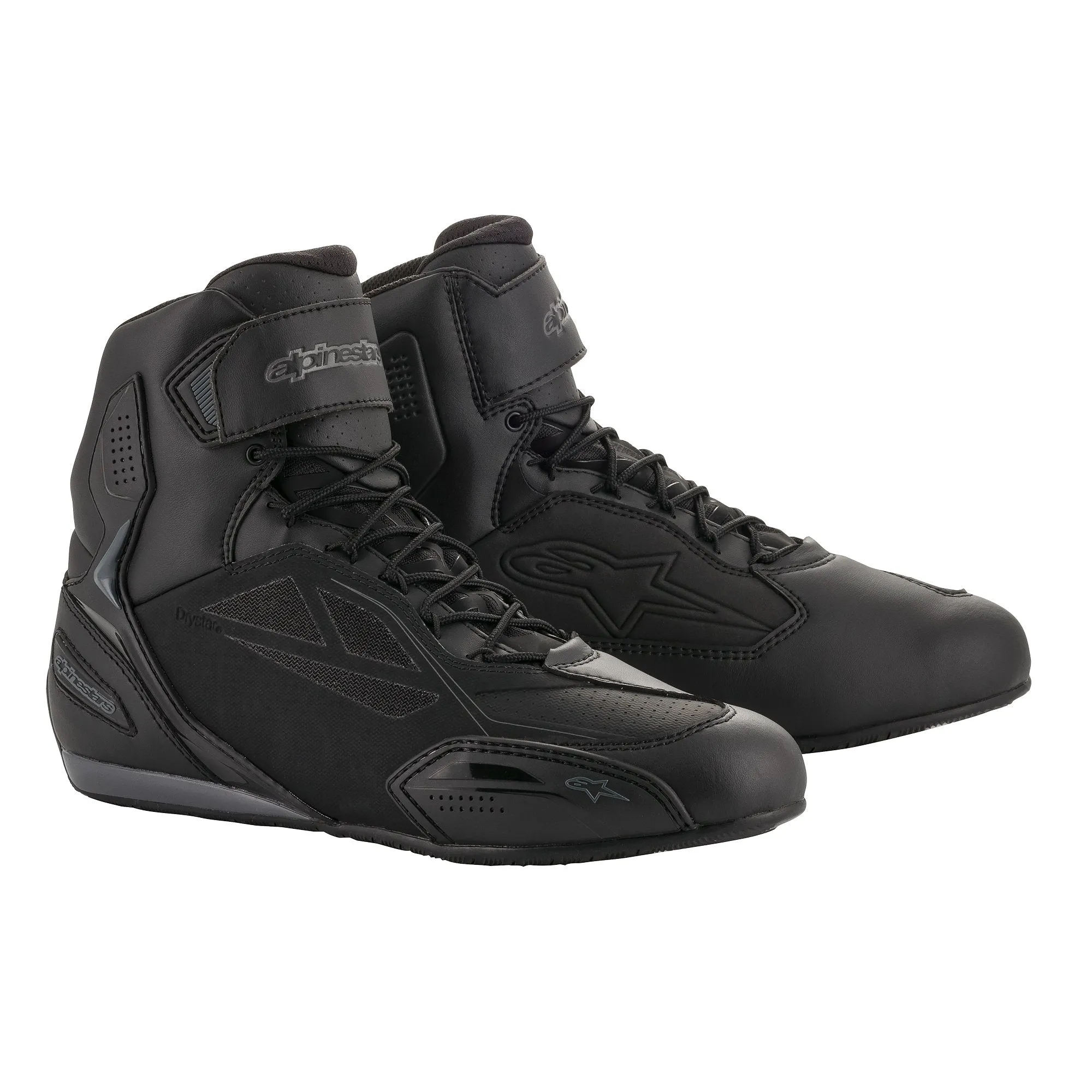Alpinestars Faster-3 Motorcycle Shoes Boots - Black Cool Grey