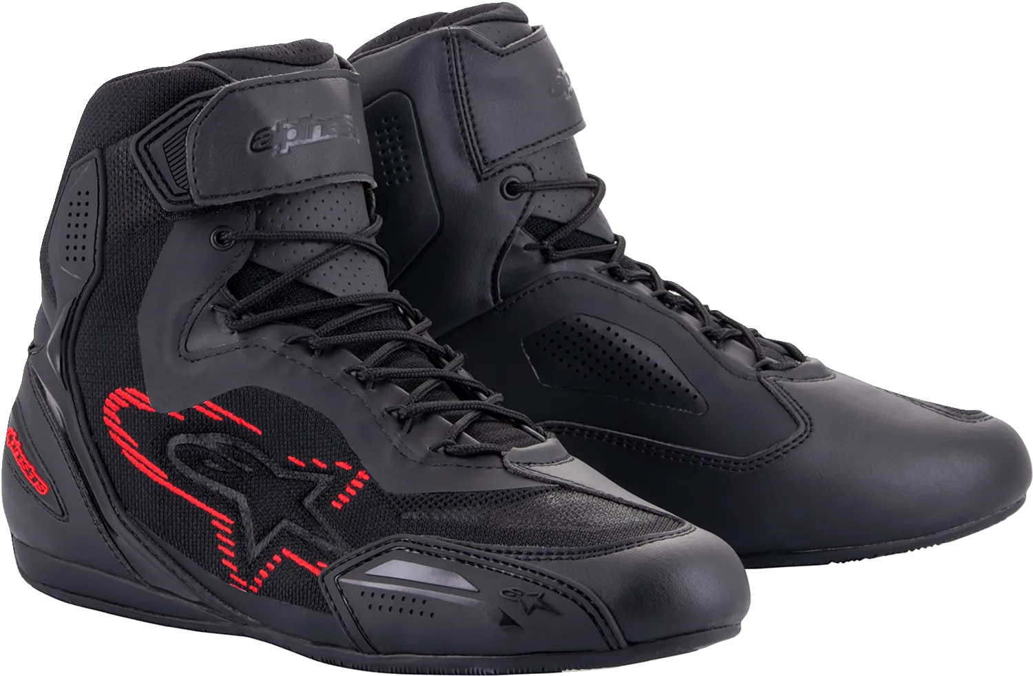 ALPINESTARS Faster-3 Rideknit Riding Shoes - Black/Gray/Red - US 14 2510319-1993-14