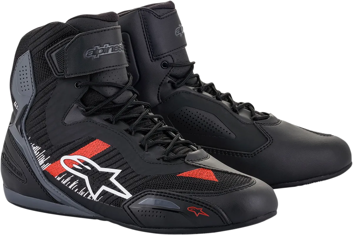 ALPINESTARS Faster-3 Rideknit Shoes - Black/Gray/Red - US 13.5 25103191165135