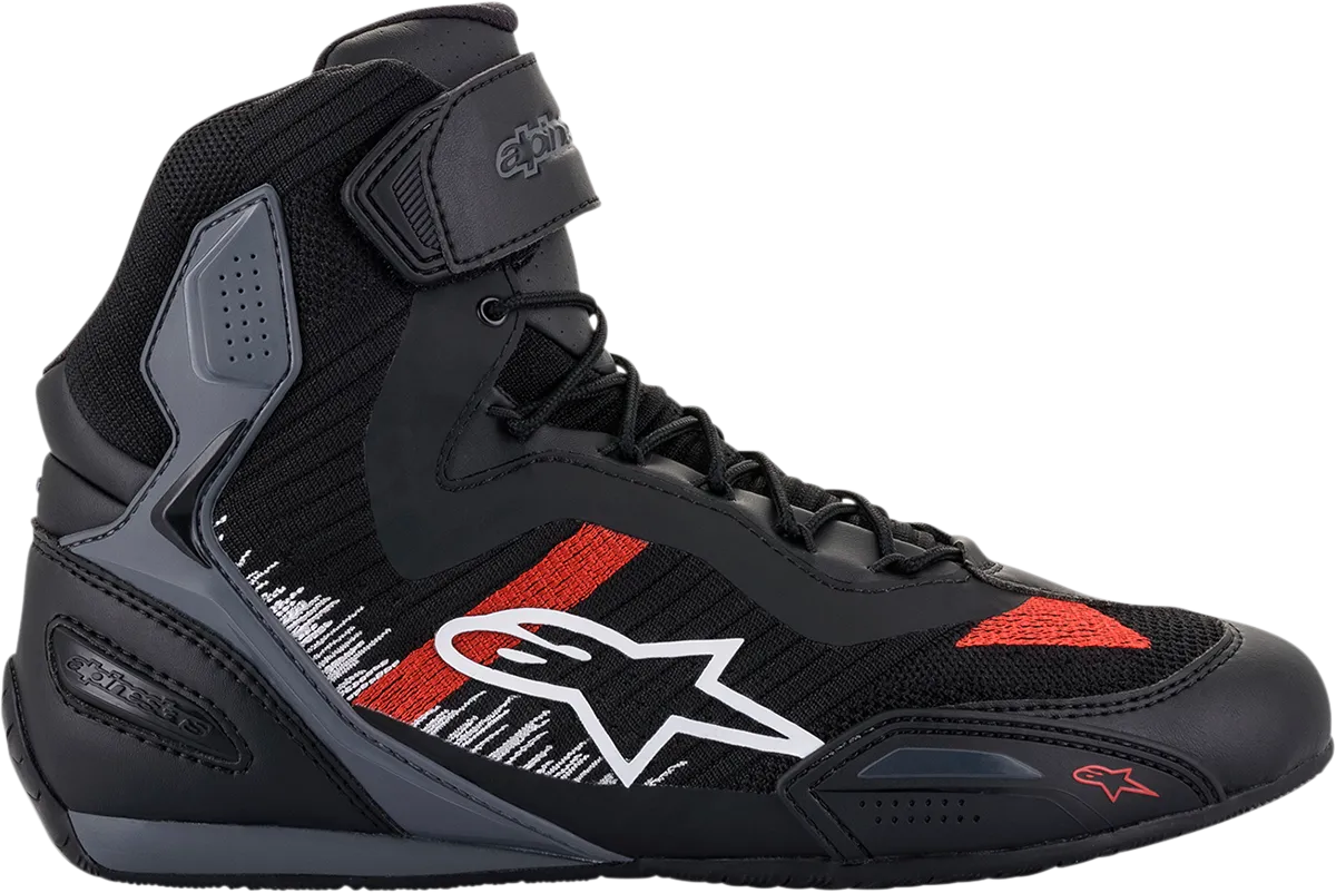 ALPINESTARS Faster-3 Rideknit Shoes - Black/Gray/Red - US 13.5 25103191165135