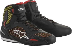 ALPINESTARS Faster-3 Rideknit Shoes - Black/Red/Yellow - US 7.5 251031915307.5