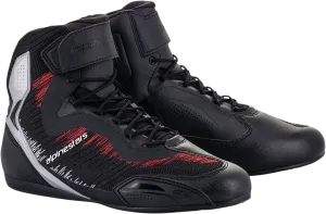 ALPINESTARS Faster-3 Rideknit Shoes - Black/Silver/Red - US 9 251031919309