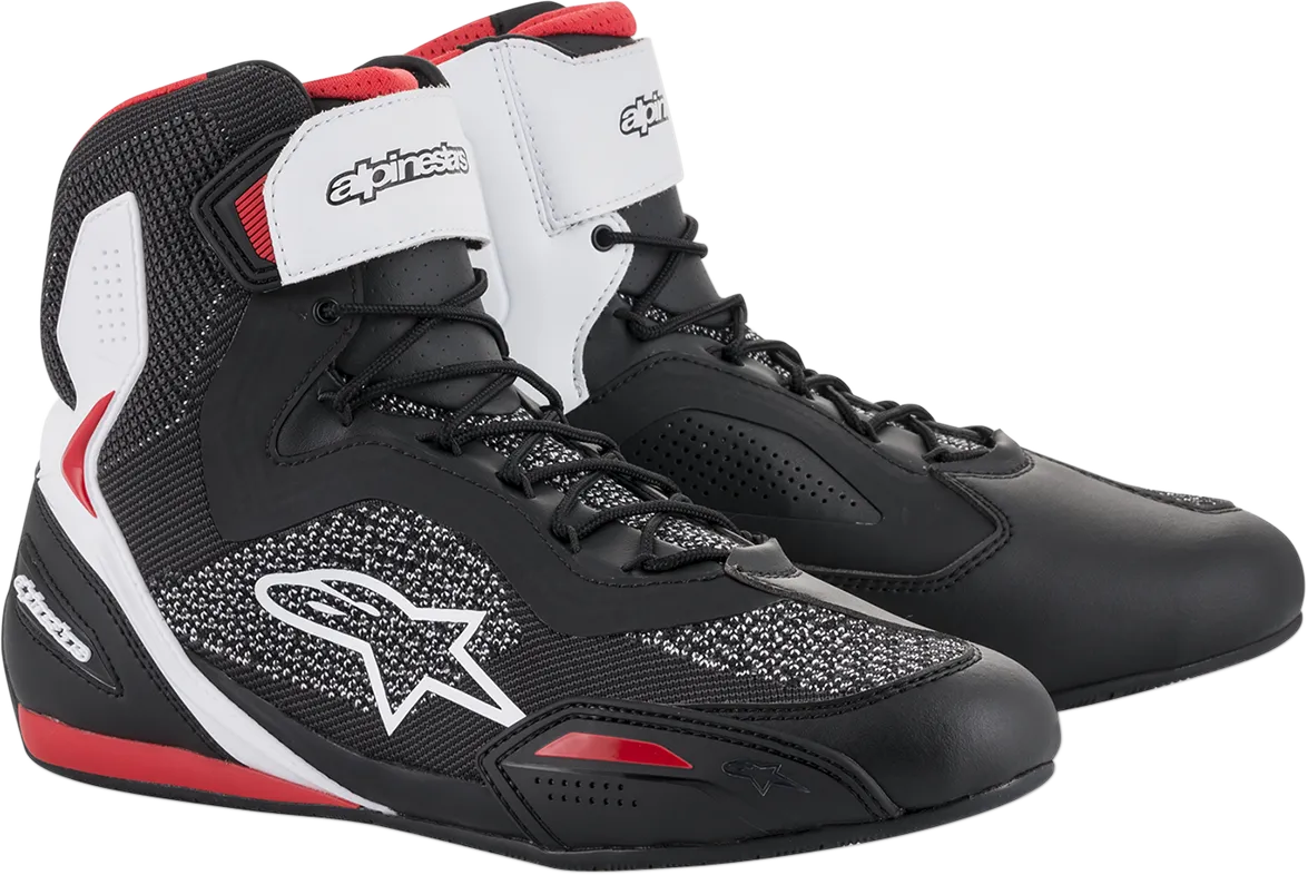 ALPINESTARS Faster-3 Rideknit Shoes - Black/White/Red - US 12 2510319123-12