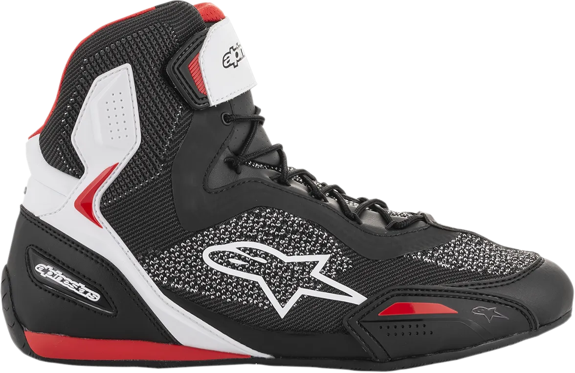 ALPINESTARS Faster-3 Rideknit Shoes - Black/White/Red - US 12 2510319123-12