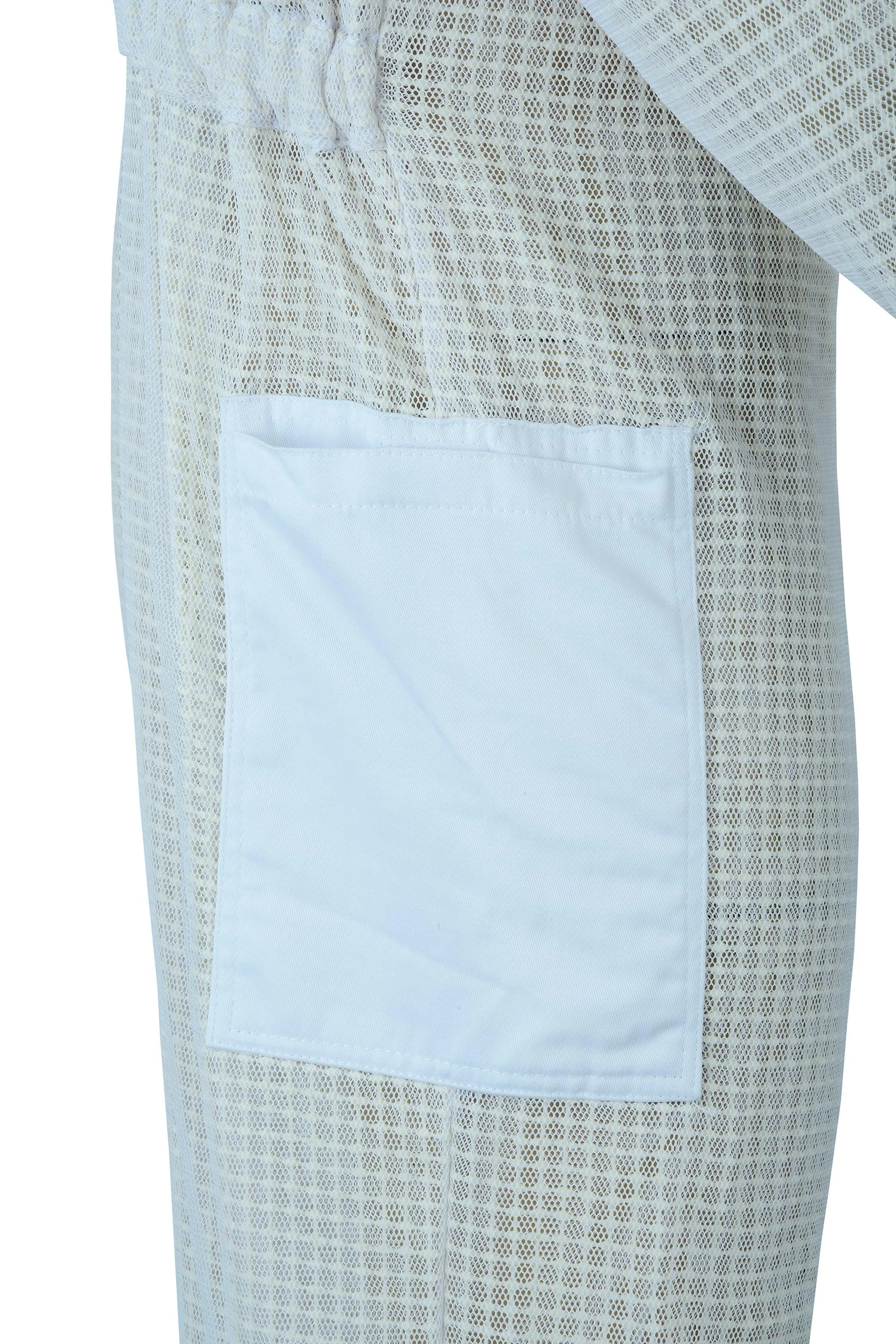 BeeProGear Ultra Ventilated 3-Layer Pilot Suit - Advanced Protection | White