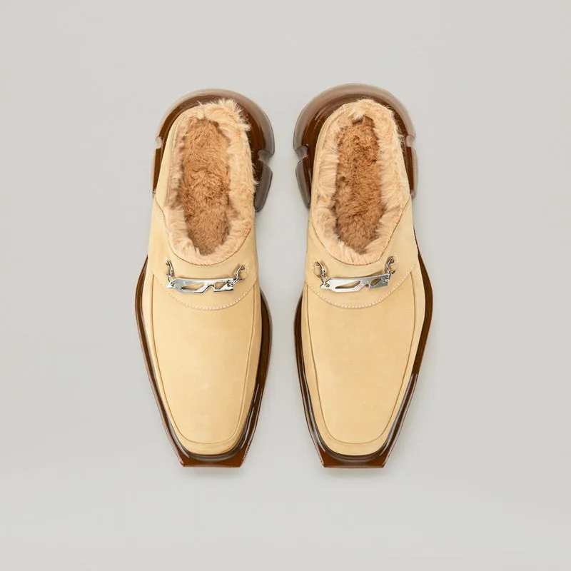 both - GANG LOAFER MULE-BEIGE