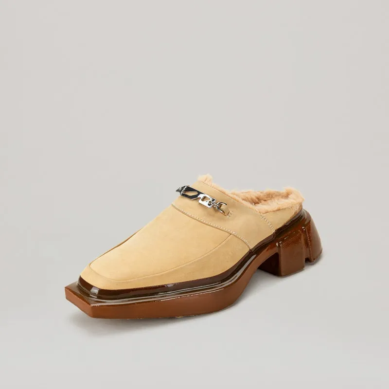 both - GANG LOAFER MULE-BEIGE