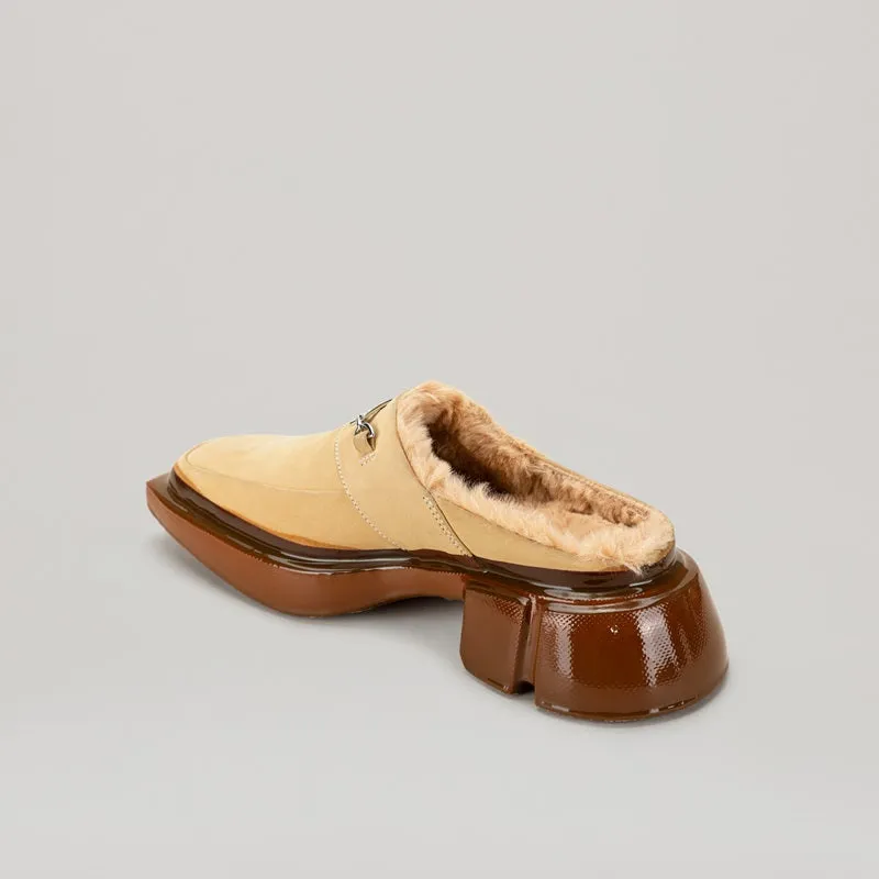 both - GANG LOAFER MULE-BEIGE