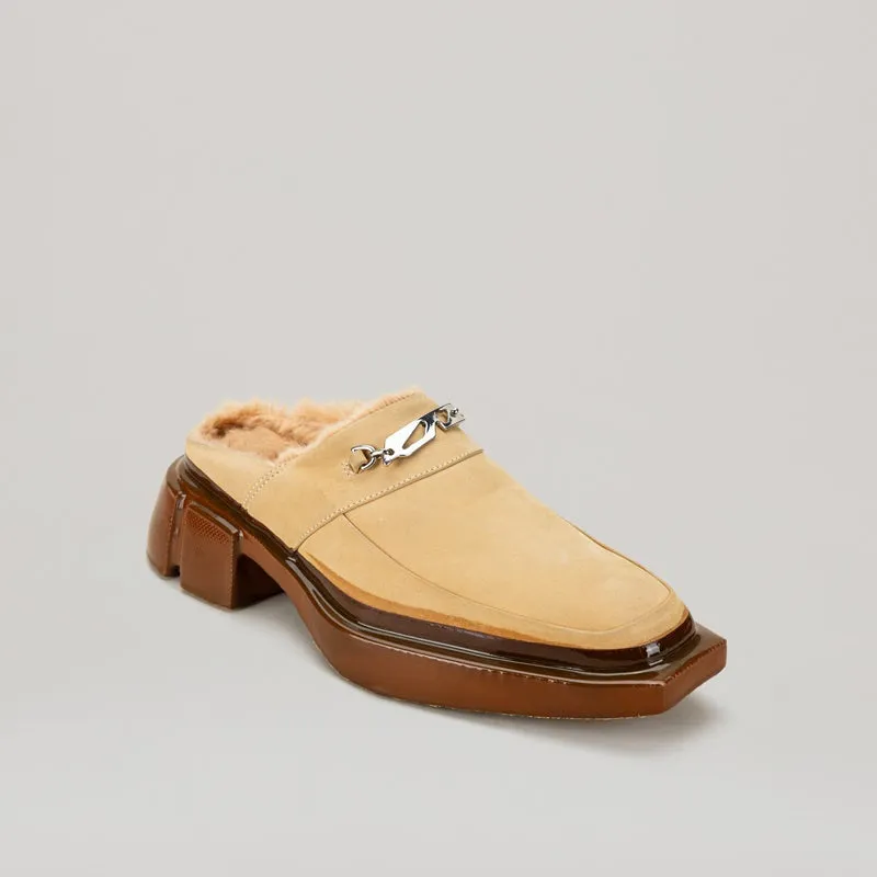 both - GANG LOAFER MULE-BEIGE