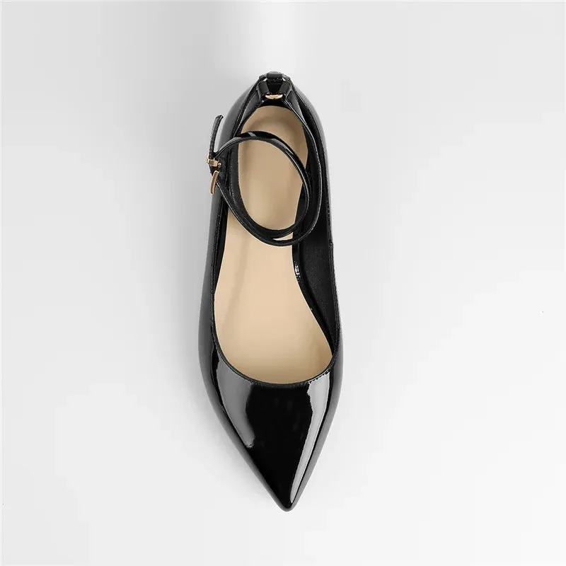 Bright Shine Ankle Chain Flats