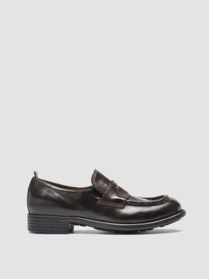 CALIXTE 020 - Burgundy Leather loafers