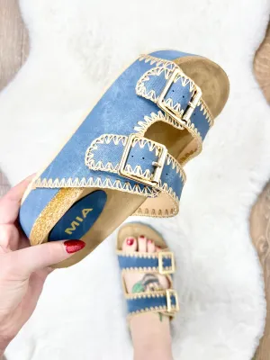 Denim Bowie Platform Sandals