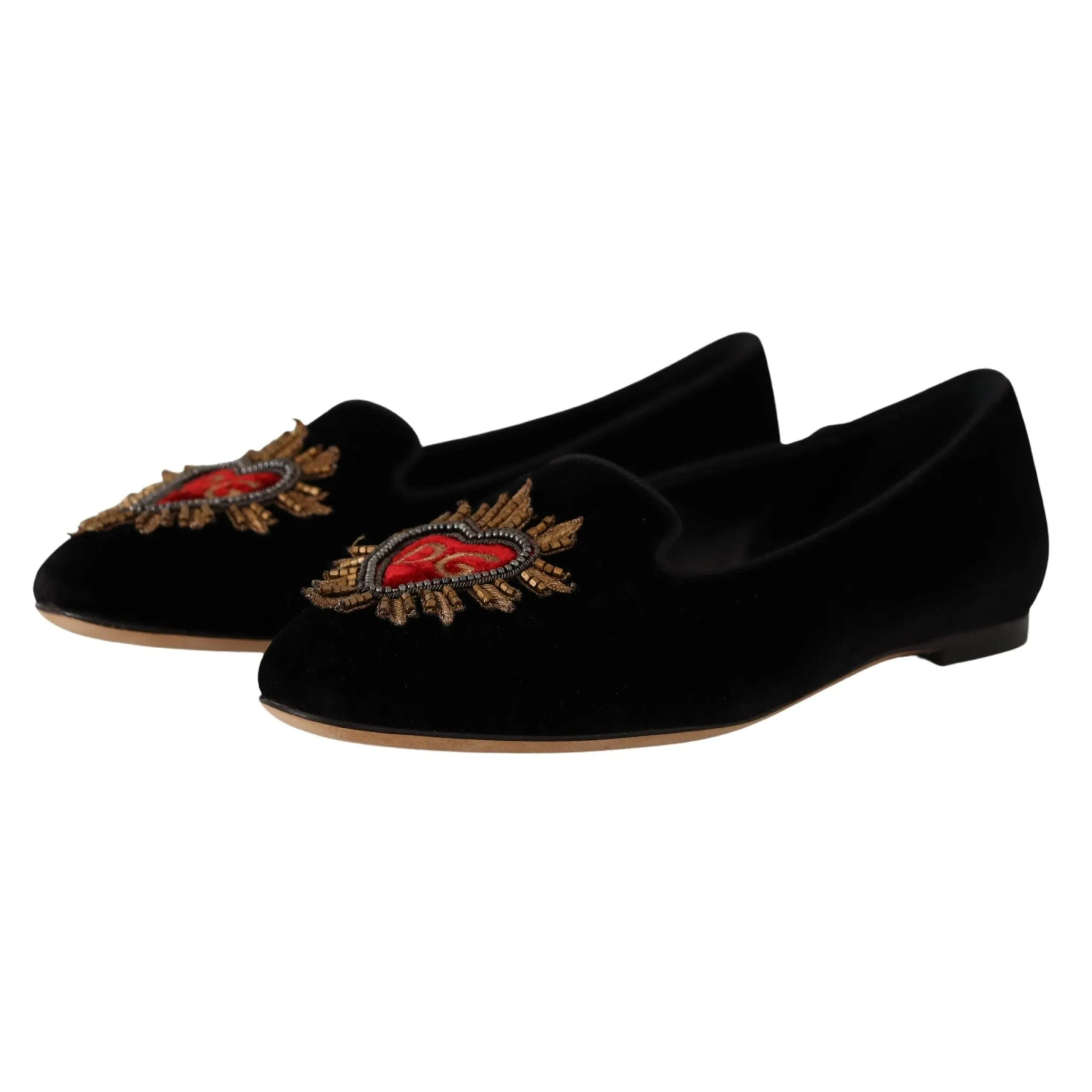 Dolce & Gabbana Elegant Patent Leather Flat Shoes