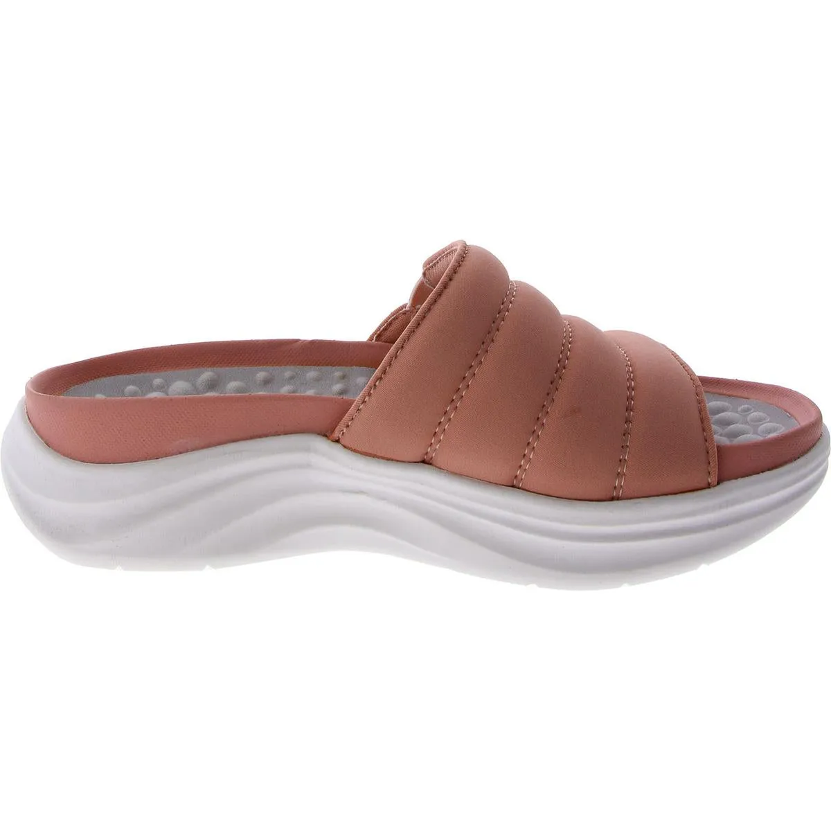 Dr. Scholl's Shoes Womens Feel Free Open Toe Slip On Slide Sandals