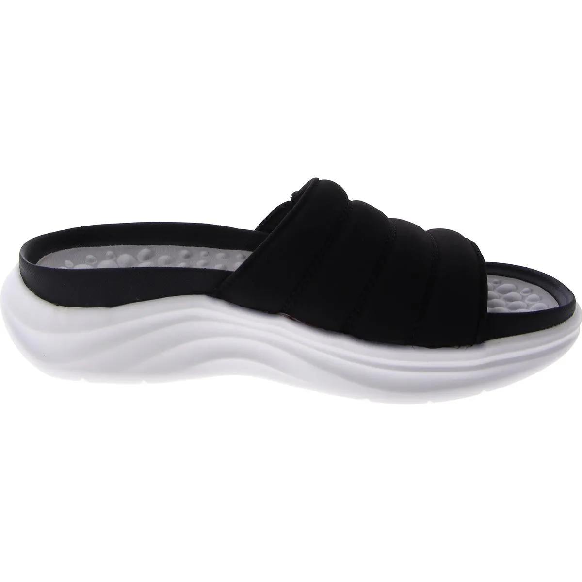 Dr. Scholl's Shoes Womens Feel Free Open Toe Slip On Slide Sandals