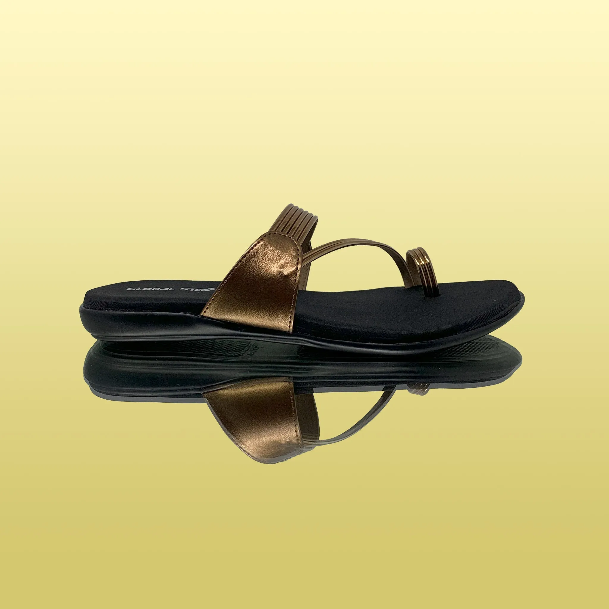 Elegant Gold Slip-On Sandals