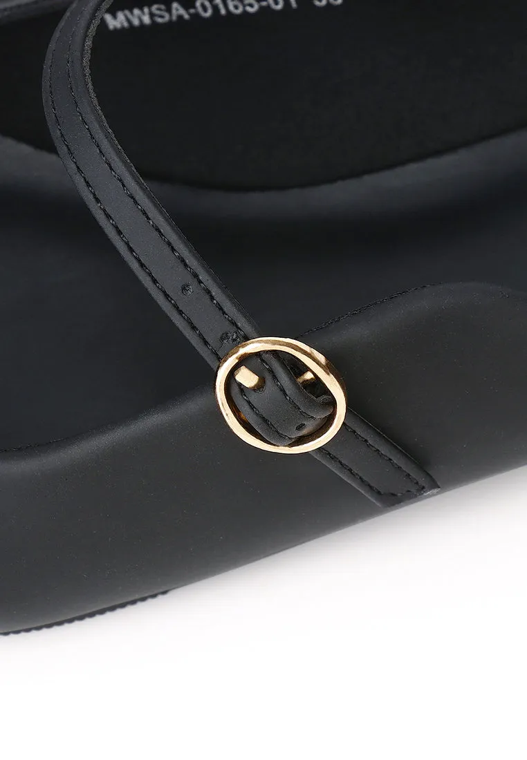 Eurig Pointed Toe Flats & Ballerina (Black)