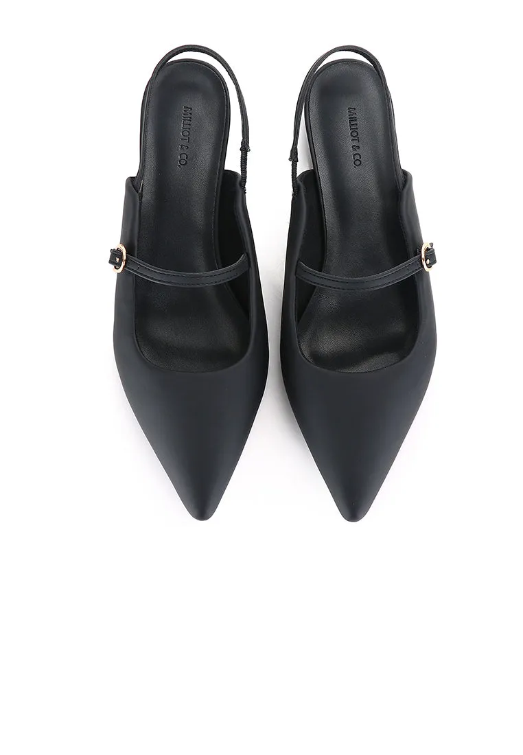 Eurig Pointed Toe Flats & Ballerina (Black)