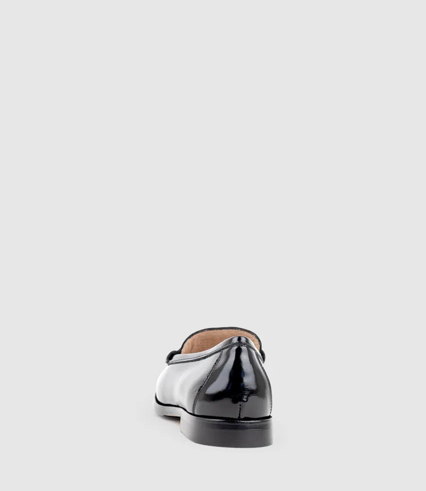 HUGO Penny Loafer in Black High Shine