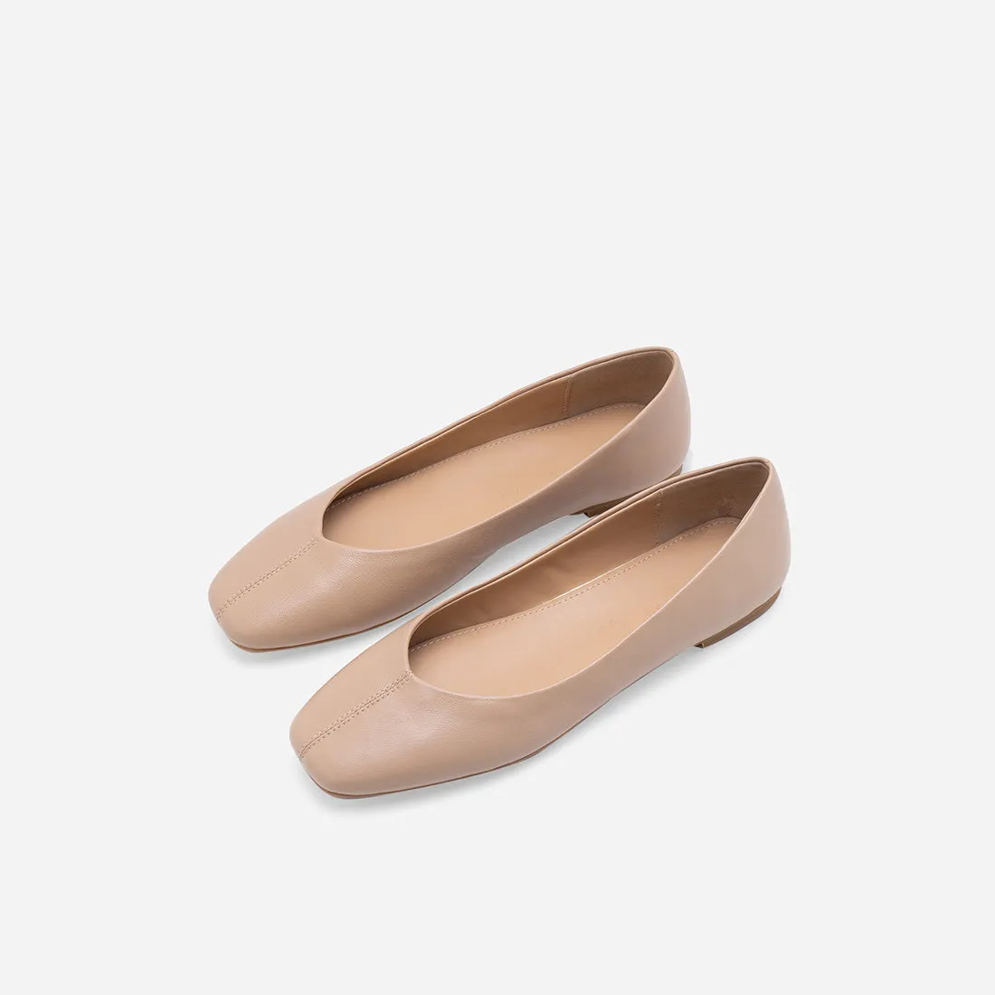 Imogen Leather Ballerina Flats