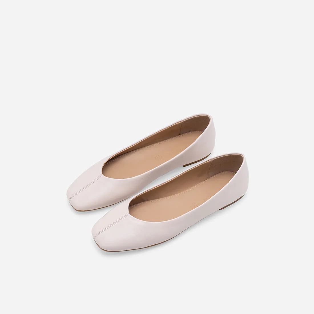 Imogen Leather Ballerina Flats