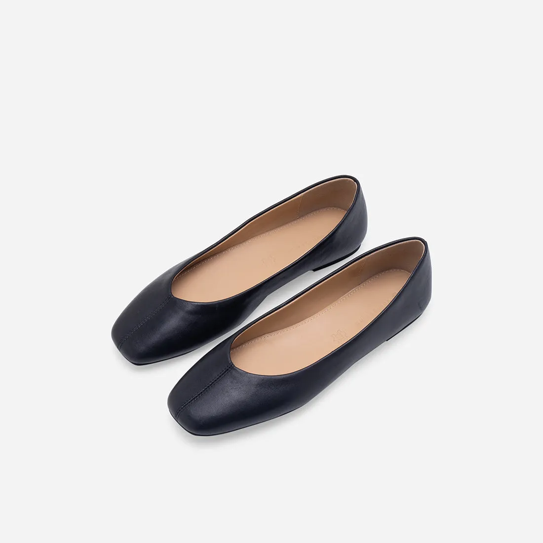 Imogen Leather Ballerina Flats