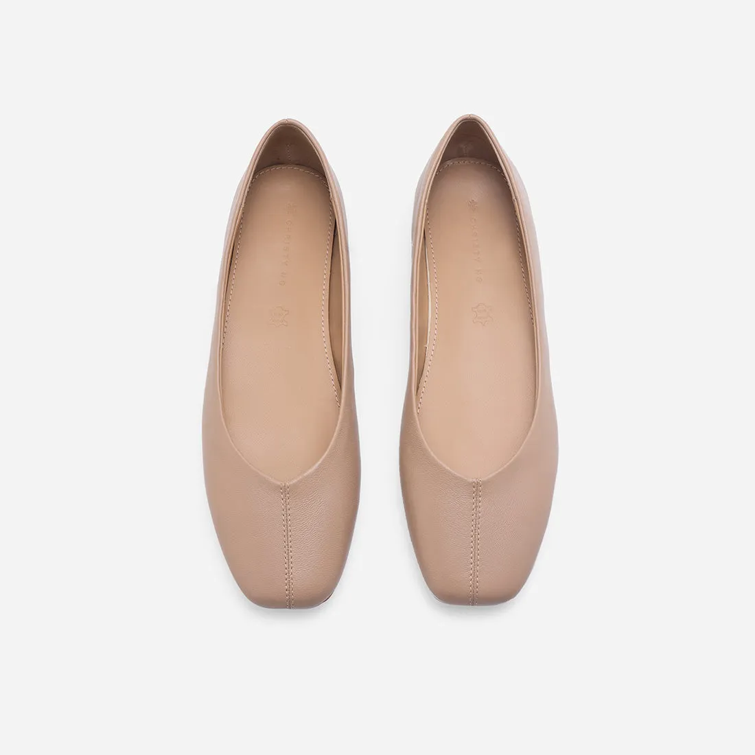 Imogen Leather Ballerina Flats