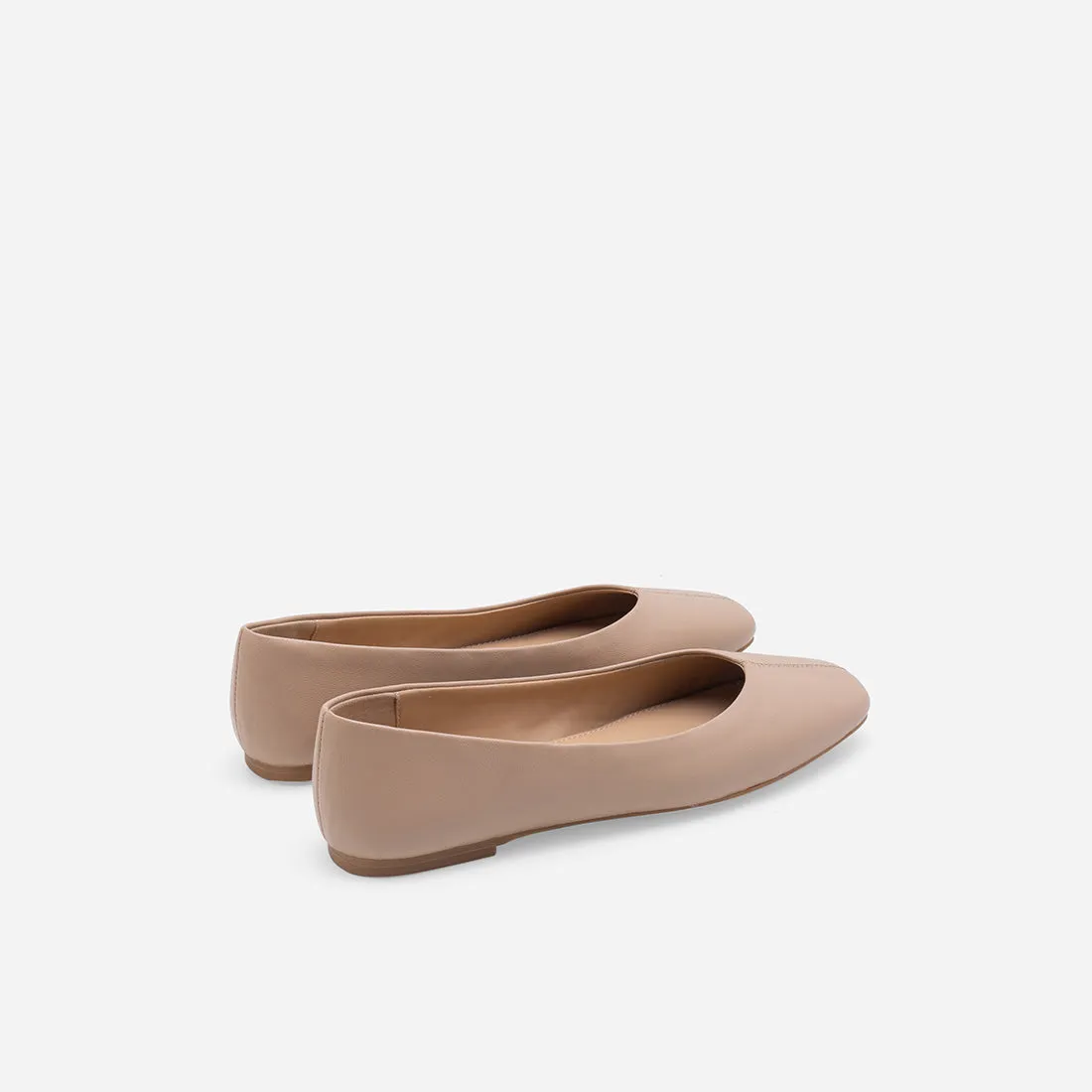 Imogen Leather Ballerina Flats