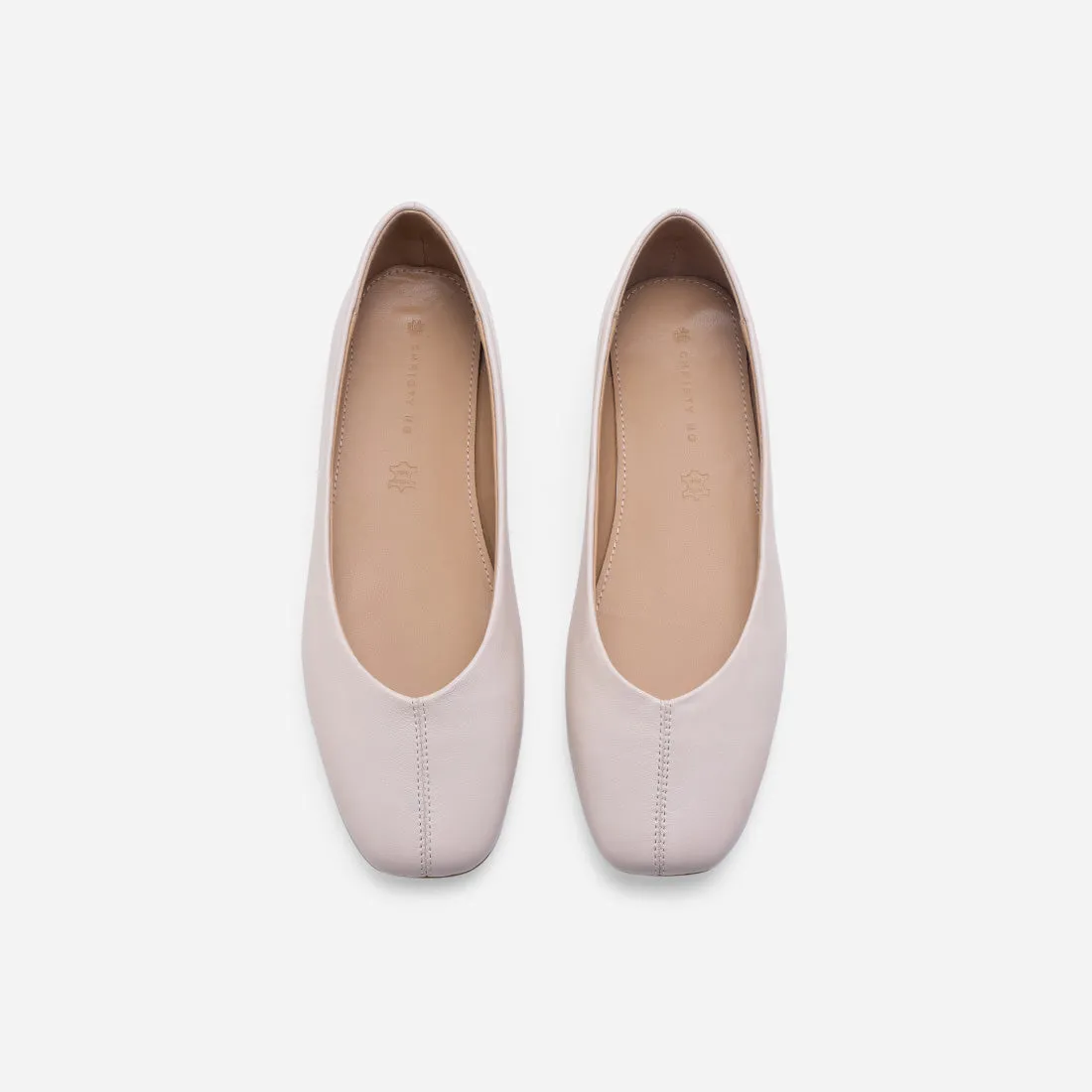 Imogen Leather Ballerina Flats