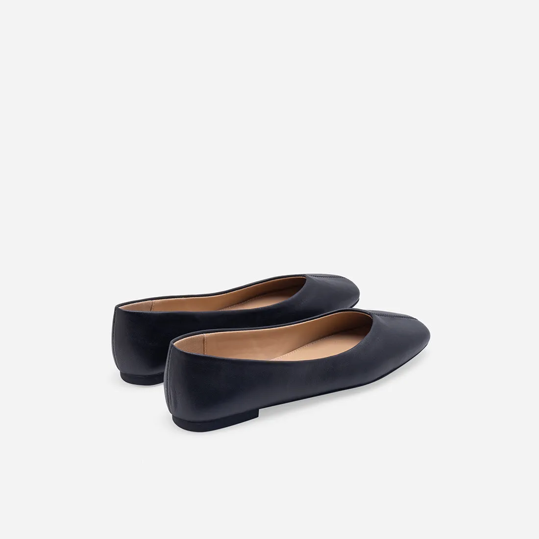 Imogen Leather Ballerina Flats