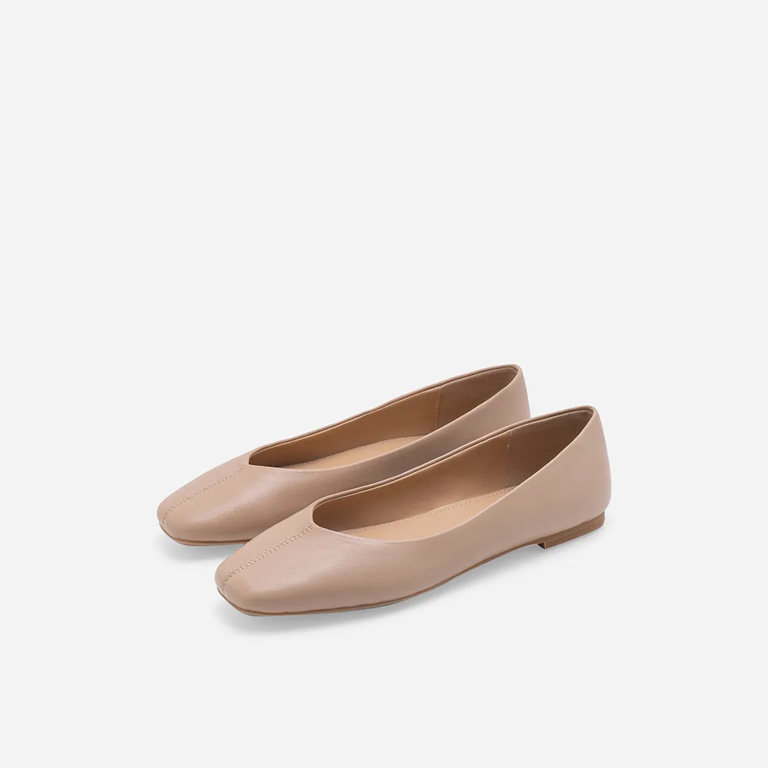 Imogen Leather Ballerina Flats