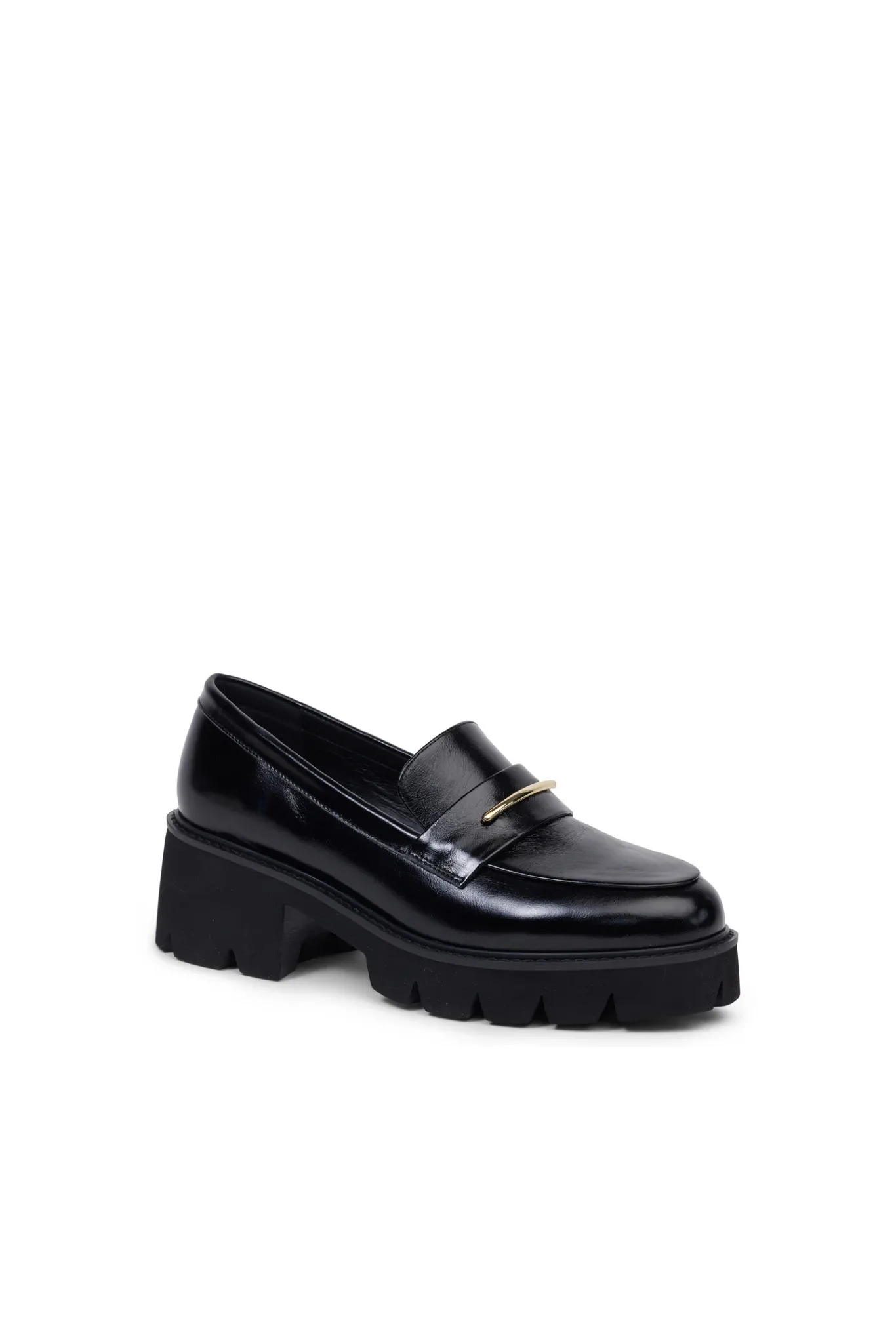 Kathryn Wilson - Sabrina Loafer Black Hi-Shine