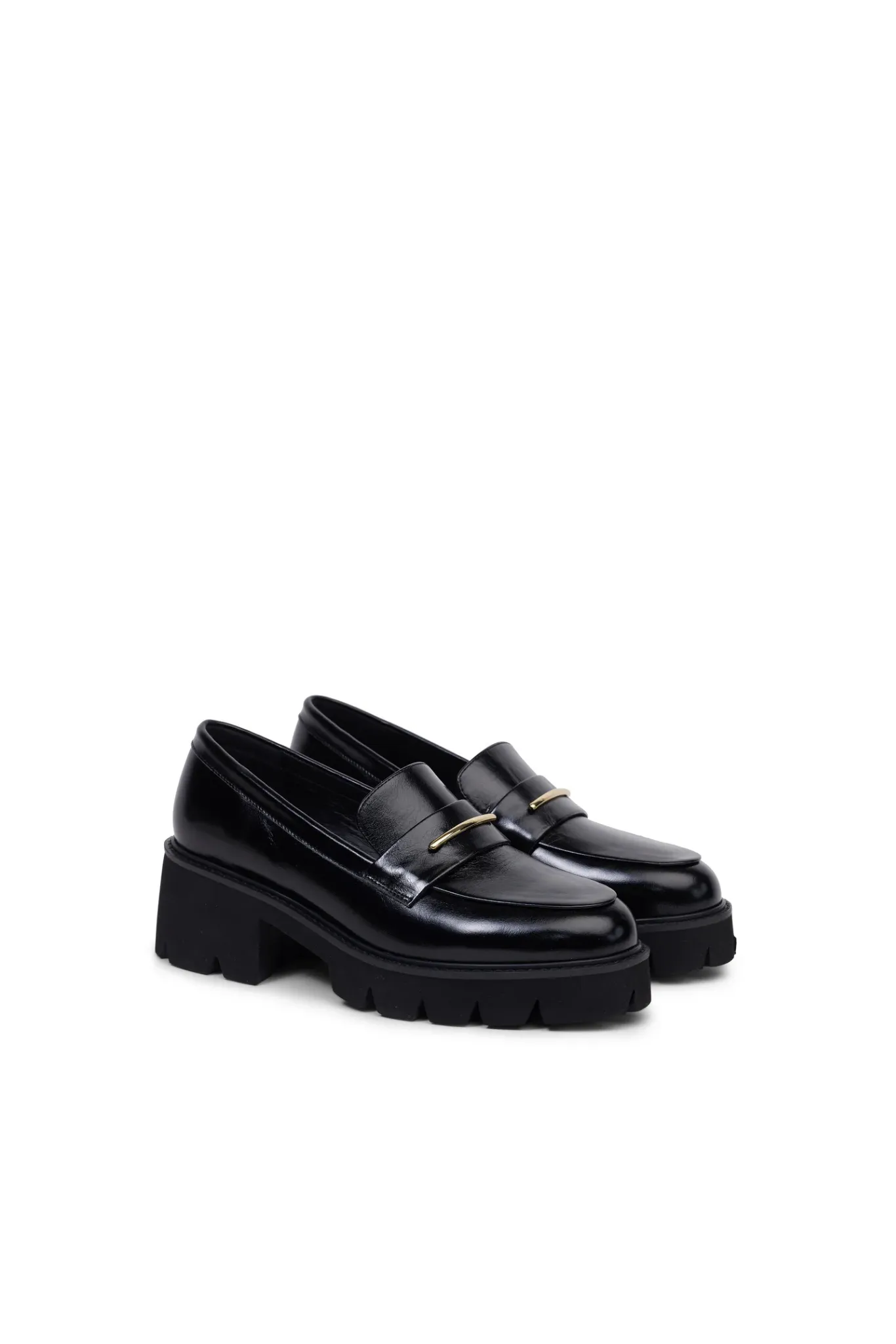 Kathryn Wilson - Sabrina Loafer Black Hi-Shine