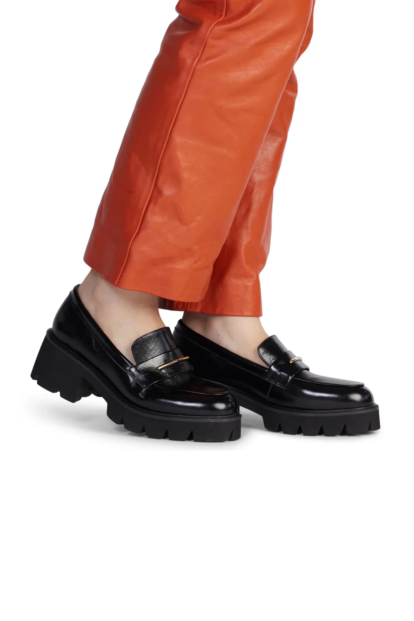 Kathryn Wilson - Sabrina Loafer Black Hi-Shine
