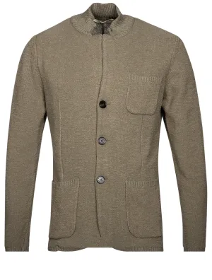 Knit Ribbed Swacket Green