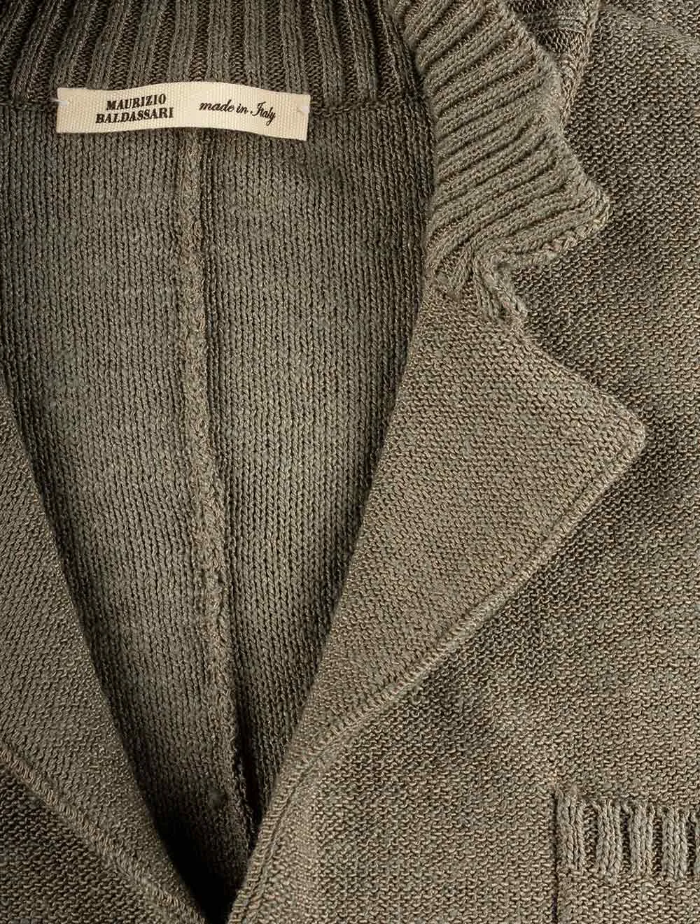 Knit Ribbed Swacket Green