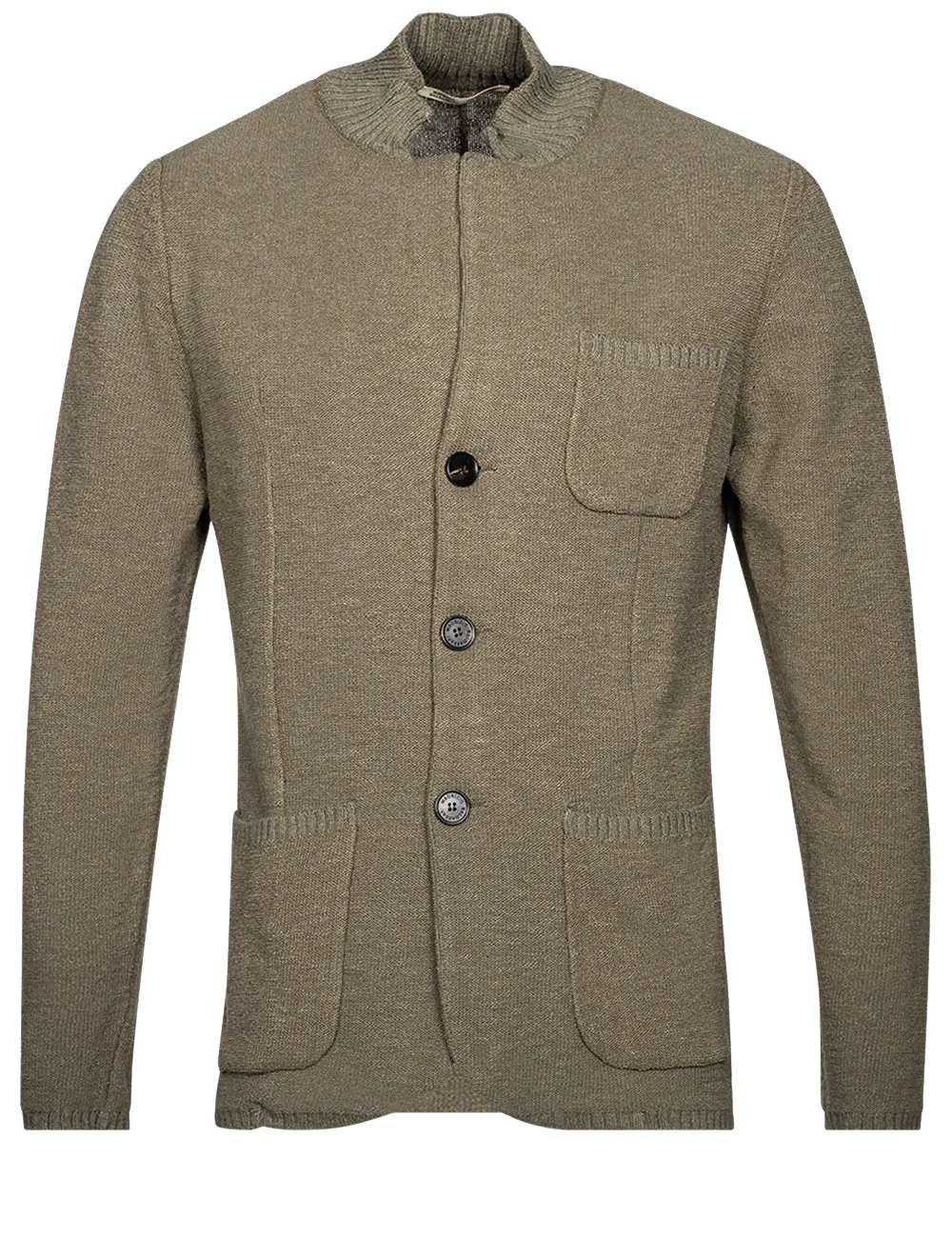 Knit Ribbed Swacket Green