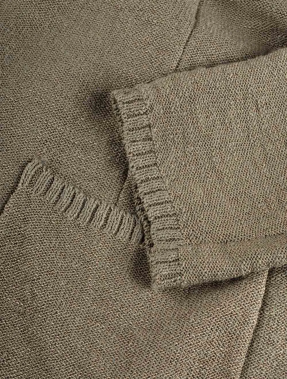 Knit Ribbed Swacket Green