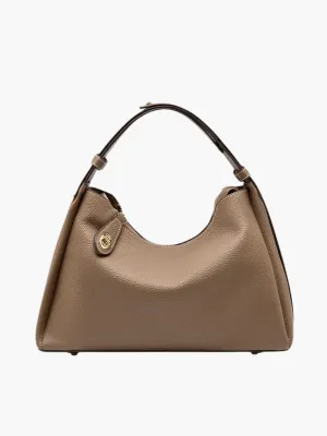 Lana | Contemporary Hobo Handbag with Polished Accents