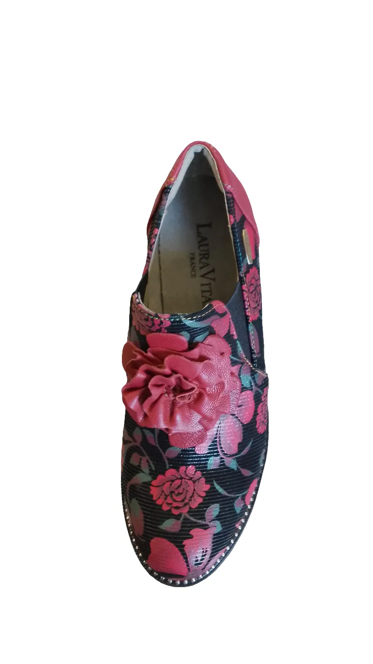 Laura Vita Ibcihalo 01 Rouge Leather Loafer