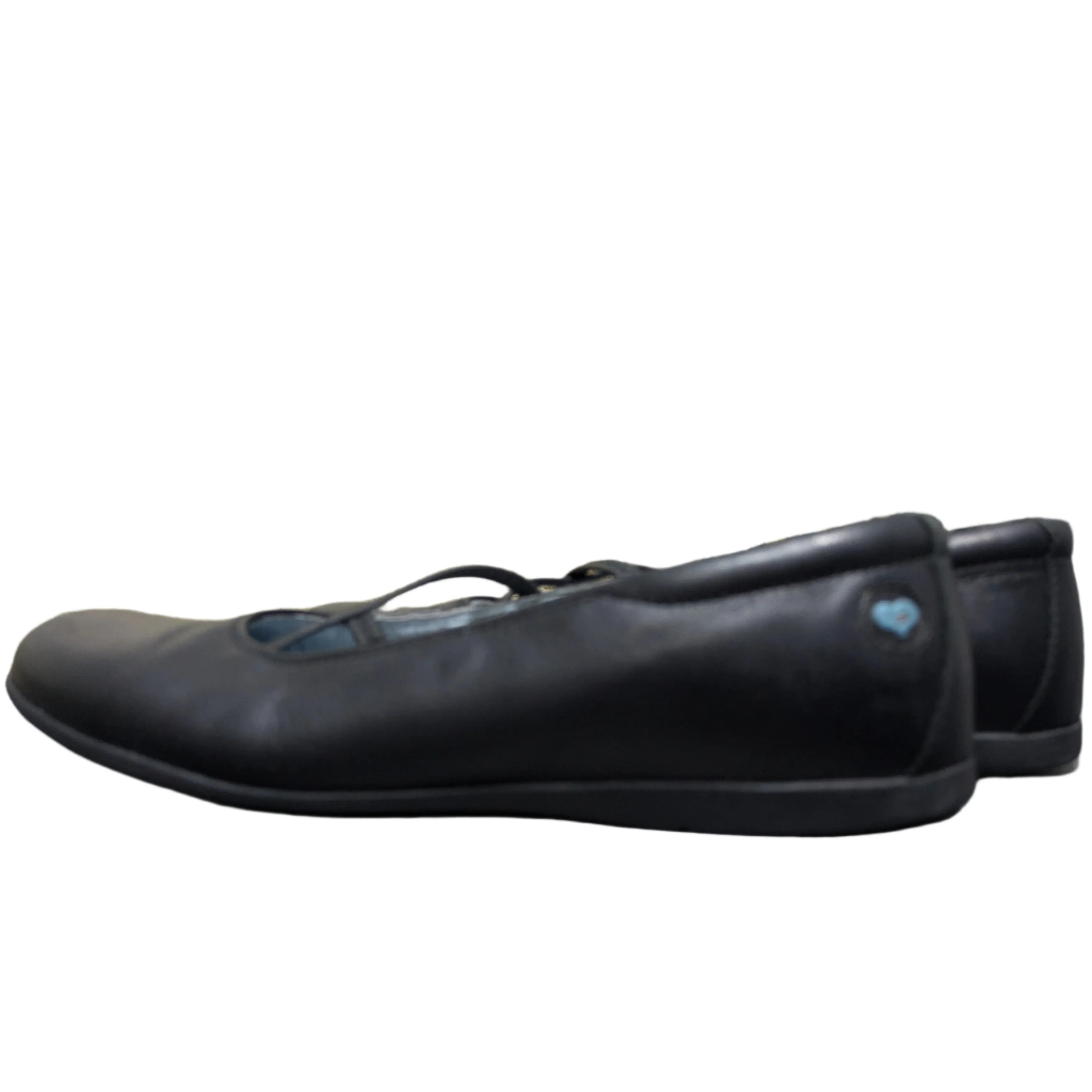 Miss Rhino Margot Crossover Stretch Ballerina Shoes - Wide E-Fit