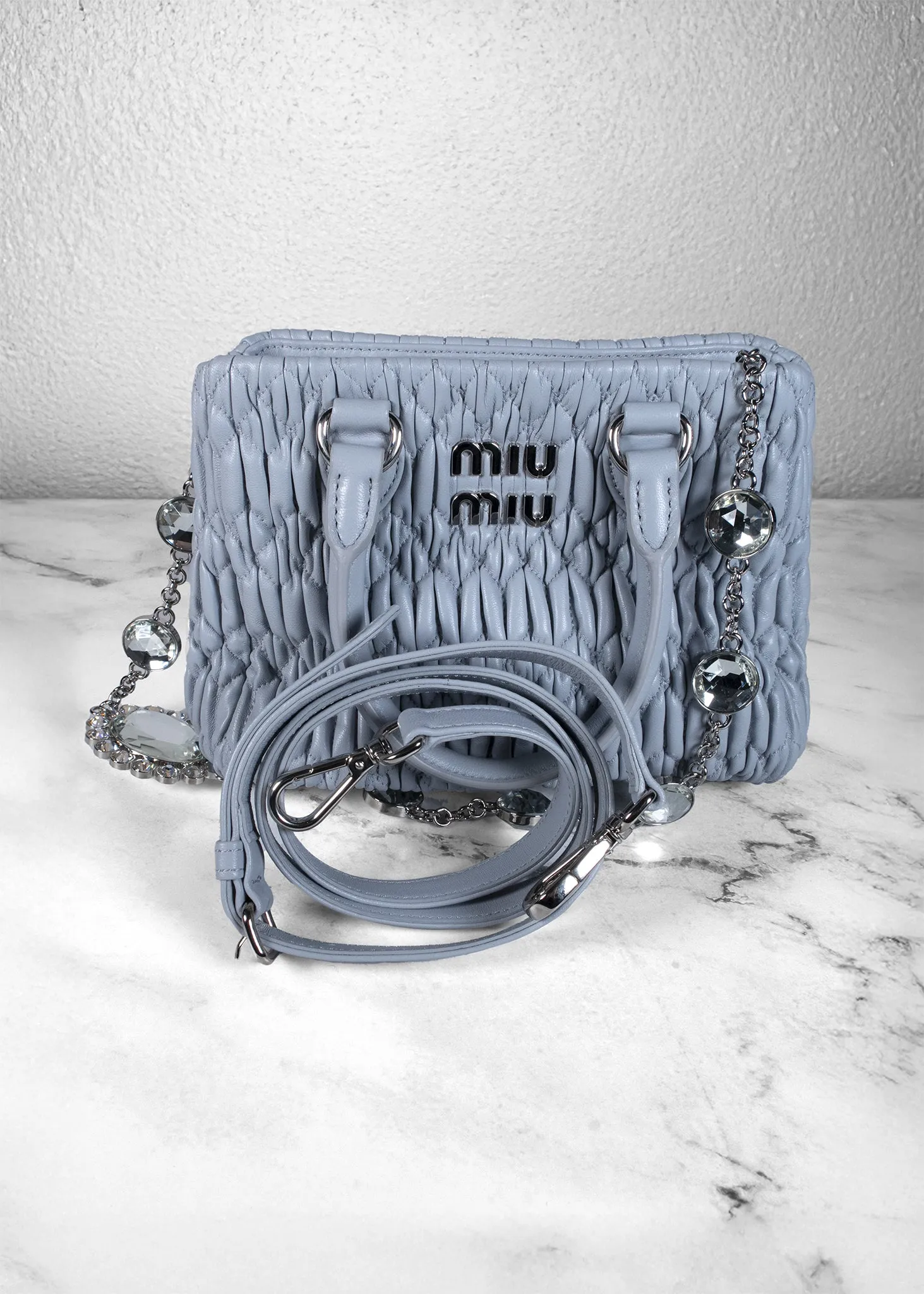 Miu Miu Cloqué Tote Bag