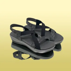 Modern criss-cross sandals