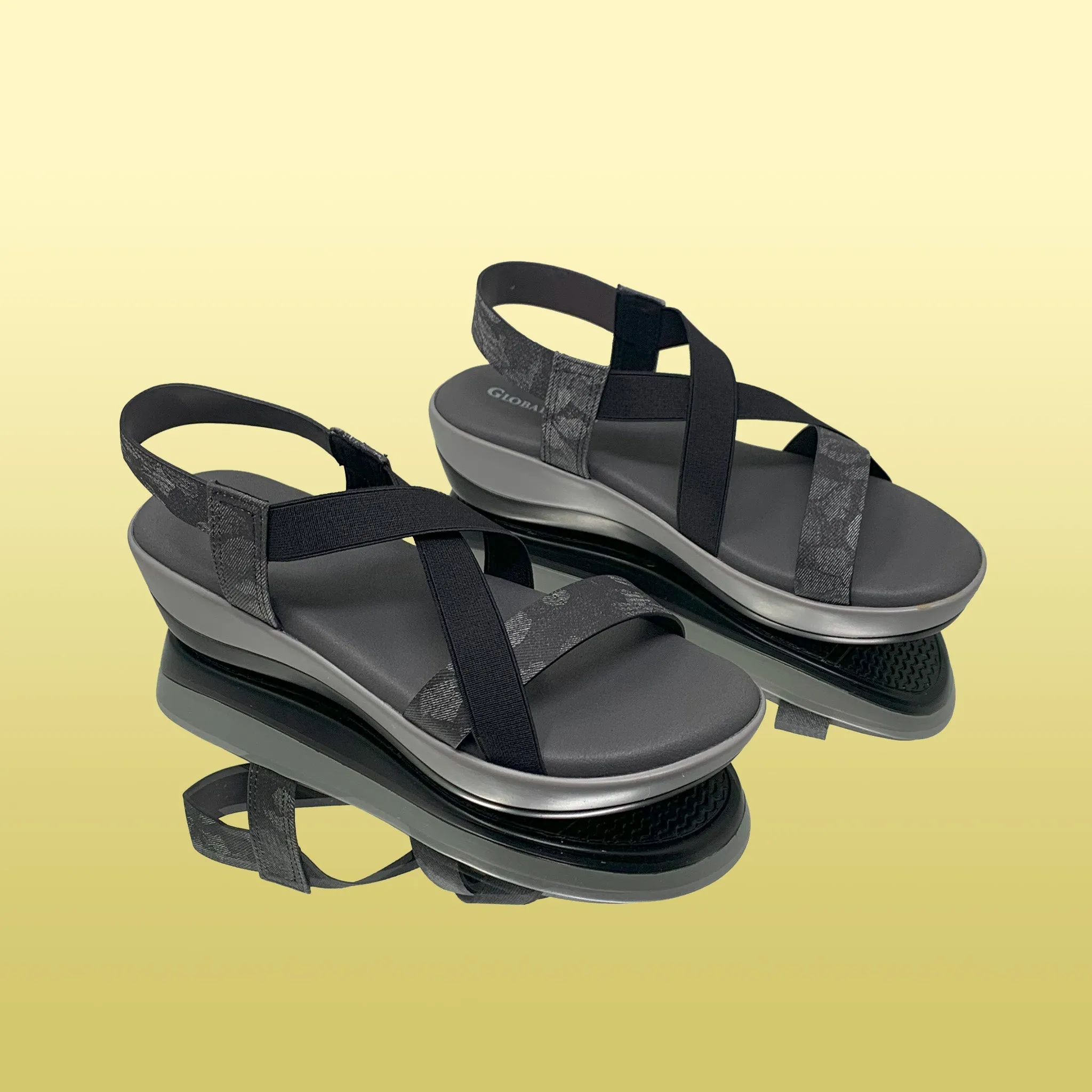 Modern criss-cross sandals