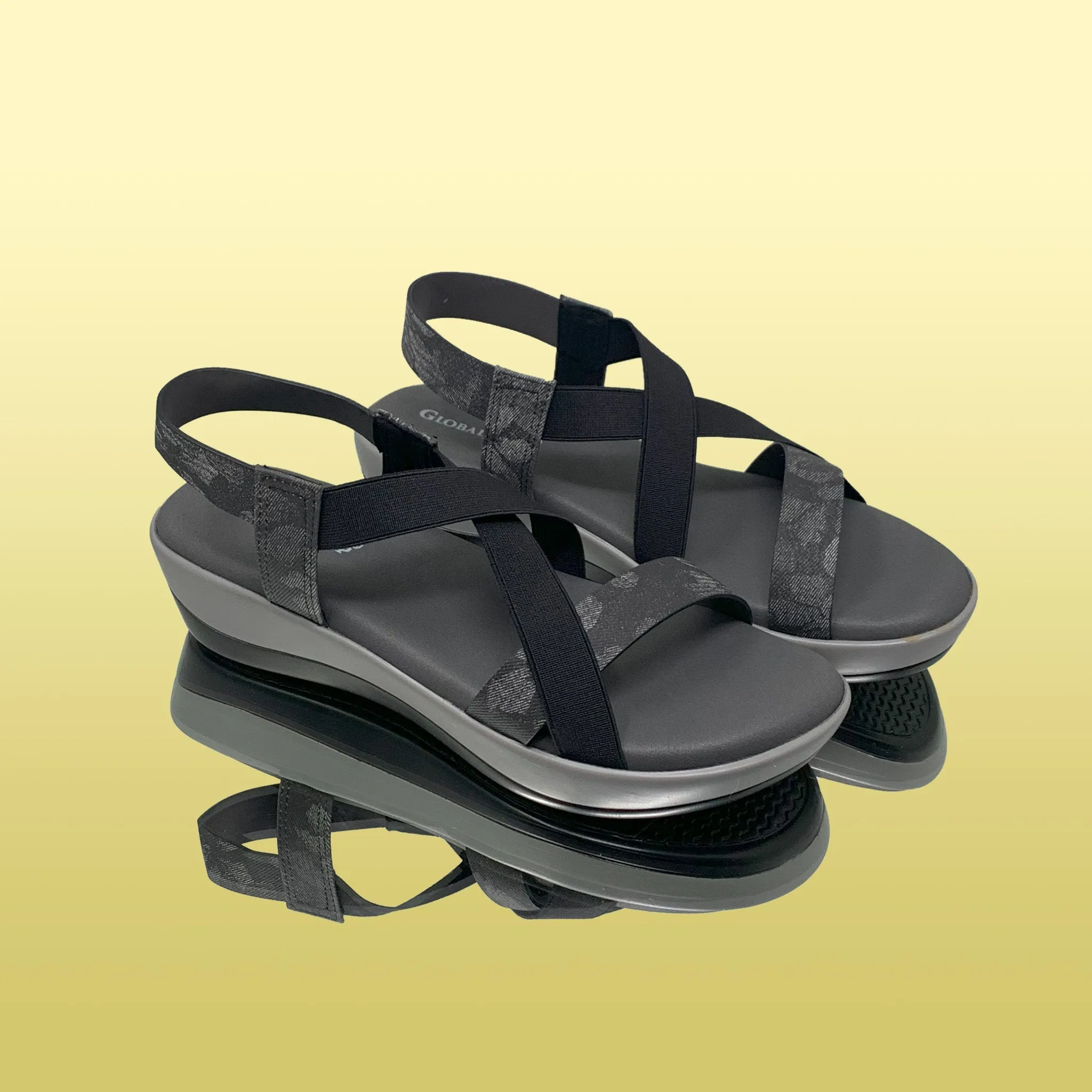 Modern criss-cross sandals