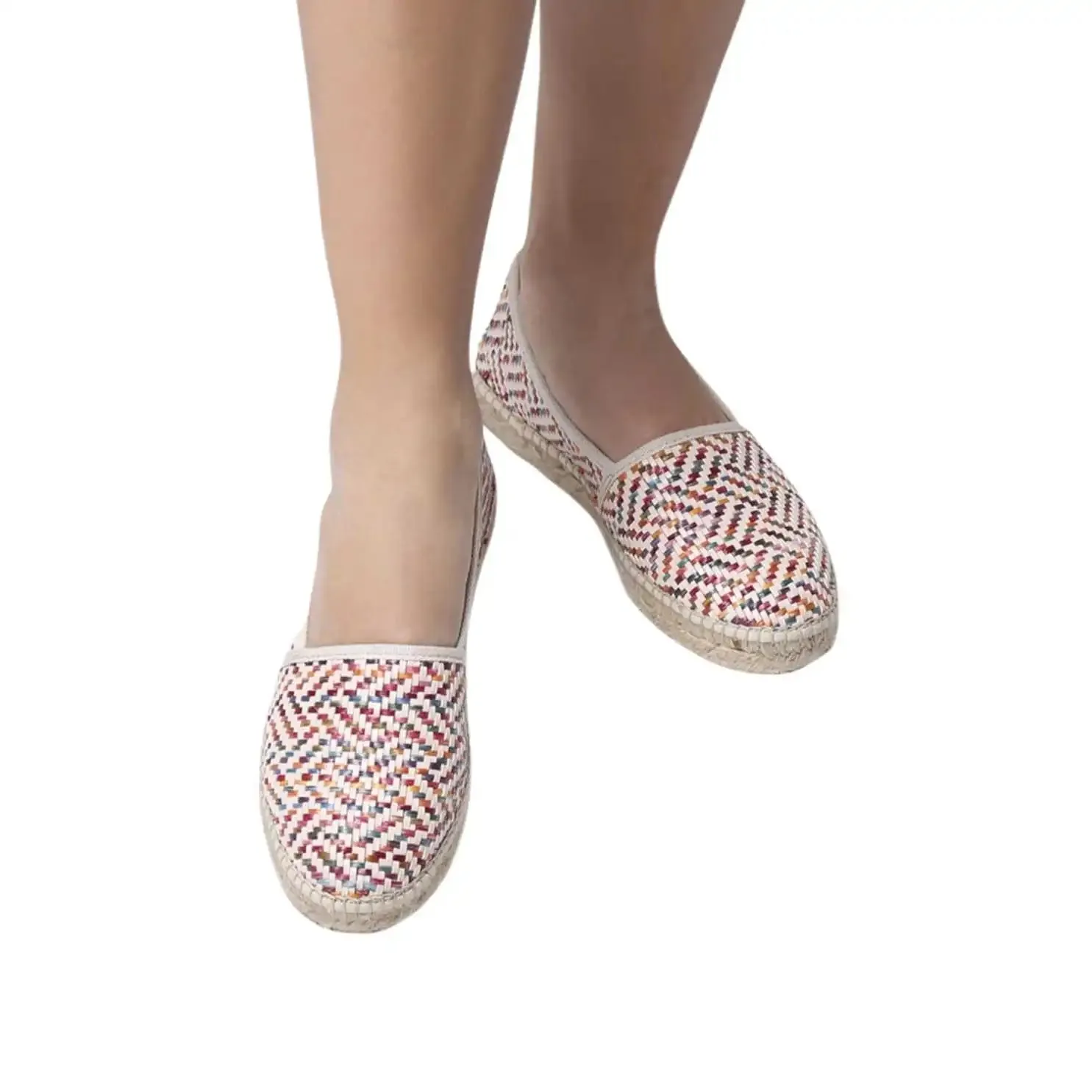 Multicolored Fabric Espadrille For Women - Alma-MS